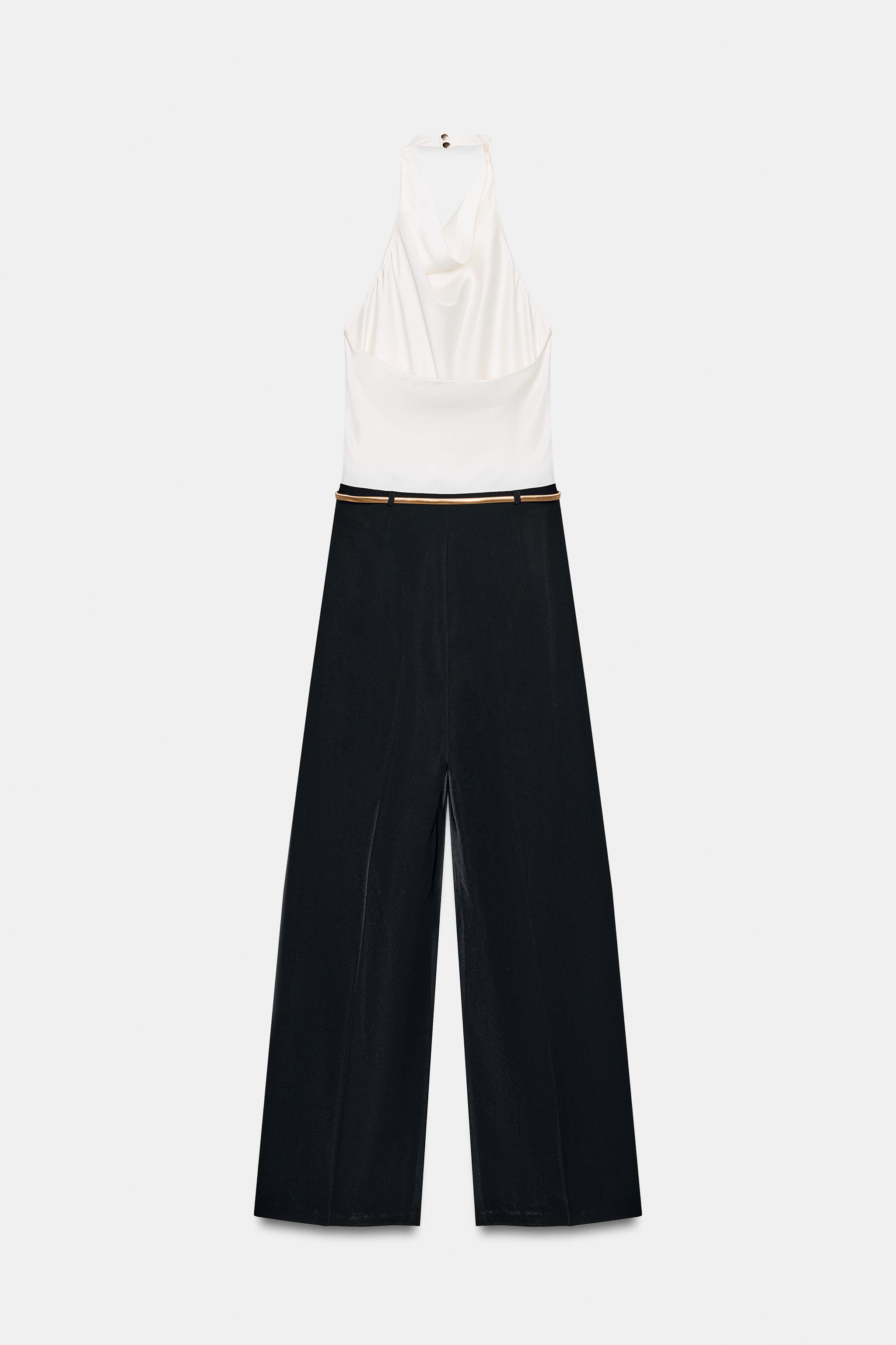 COMBINAISON LONGUE HALTER AVEC CEINTURE